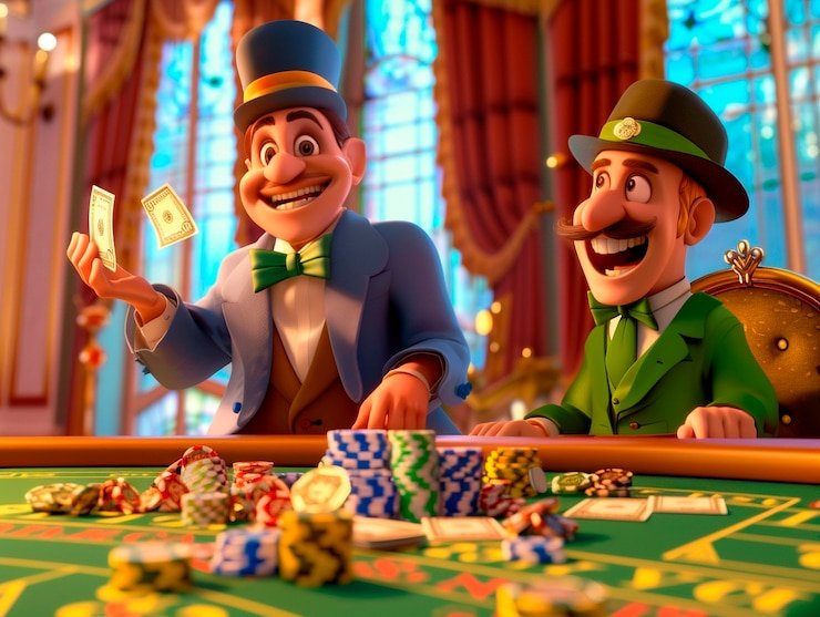 Dealer live casino berbicara dengan pemain dalam sesi taruhan langsung yang menarik dan interaktif