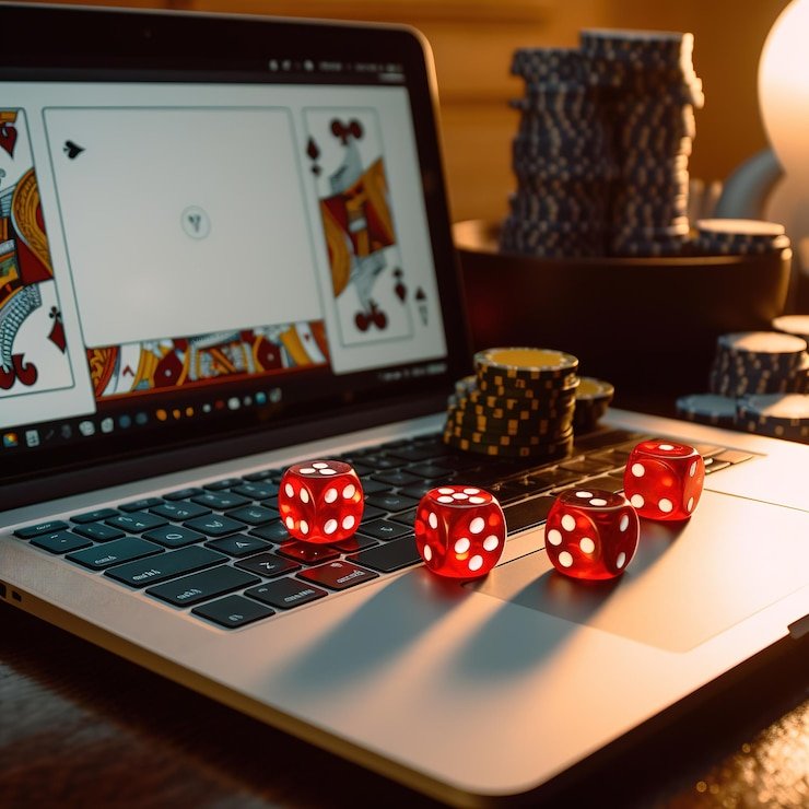 Seorang pemain fokus di layar ponsel menikmati taruhan sports secara mobile