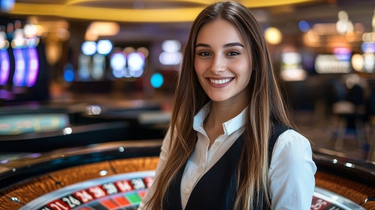Pengguna menikmati permainan live casino dalam sesi interaktif penuh hiburan dan privasi terjaga